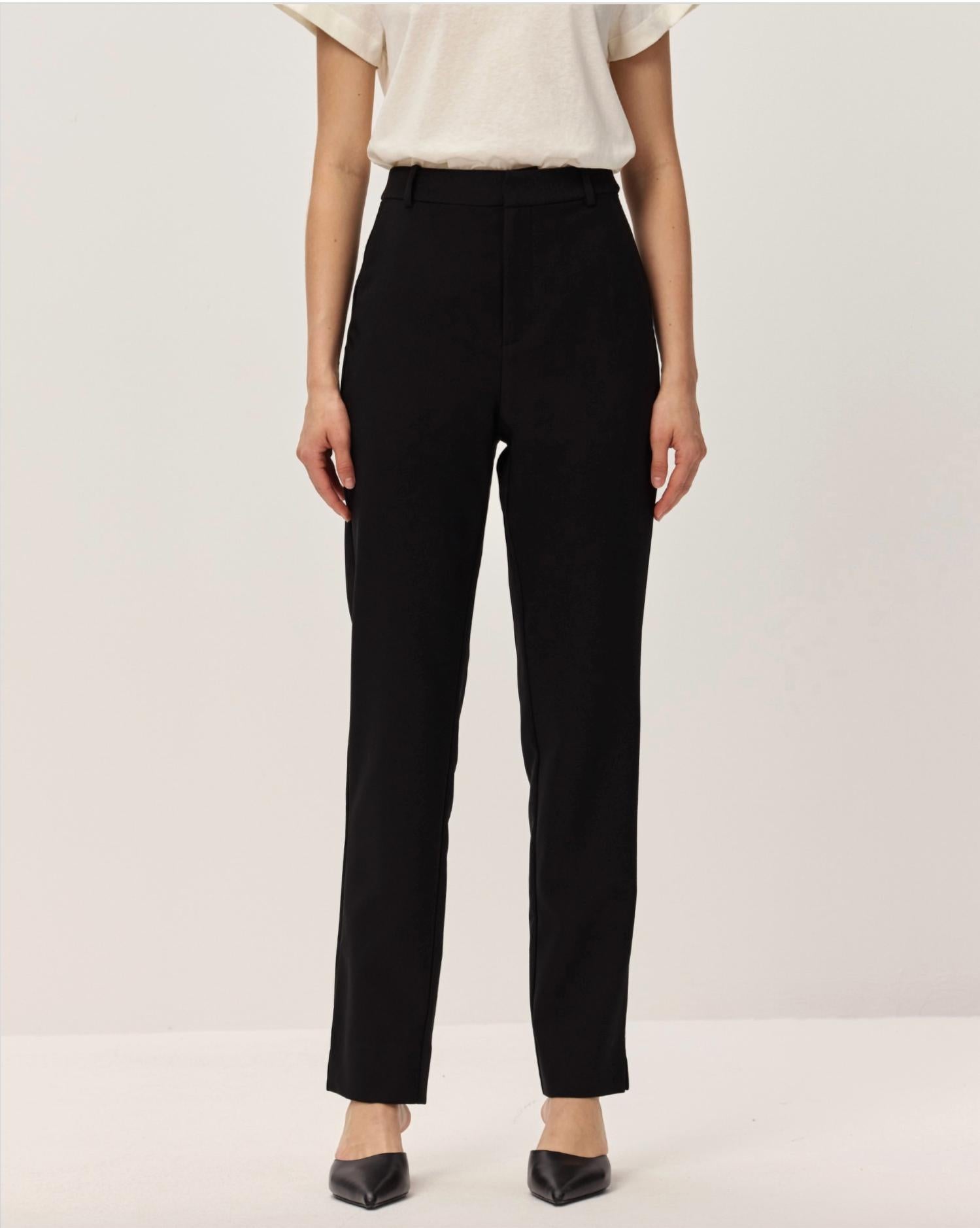 Elodie - Leira High-waisted Straight-leg Trousers