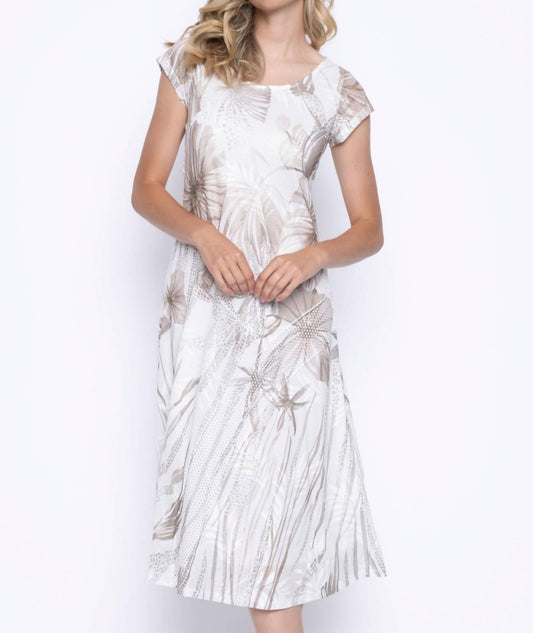 Picadilly - Cap Sleeve Printed Dress