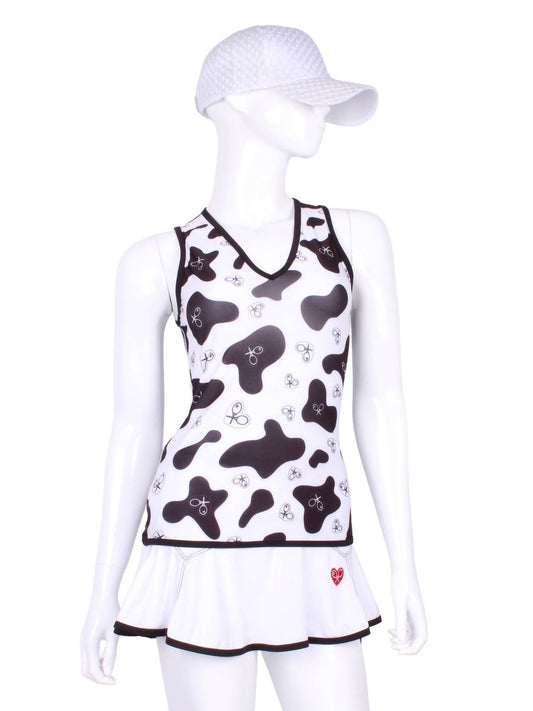 Love Love Tennis - Women's Limited Straight Back Vee Tank