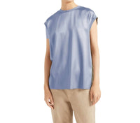 Brunello Cucinelli - Short Sleeve Silk Top