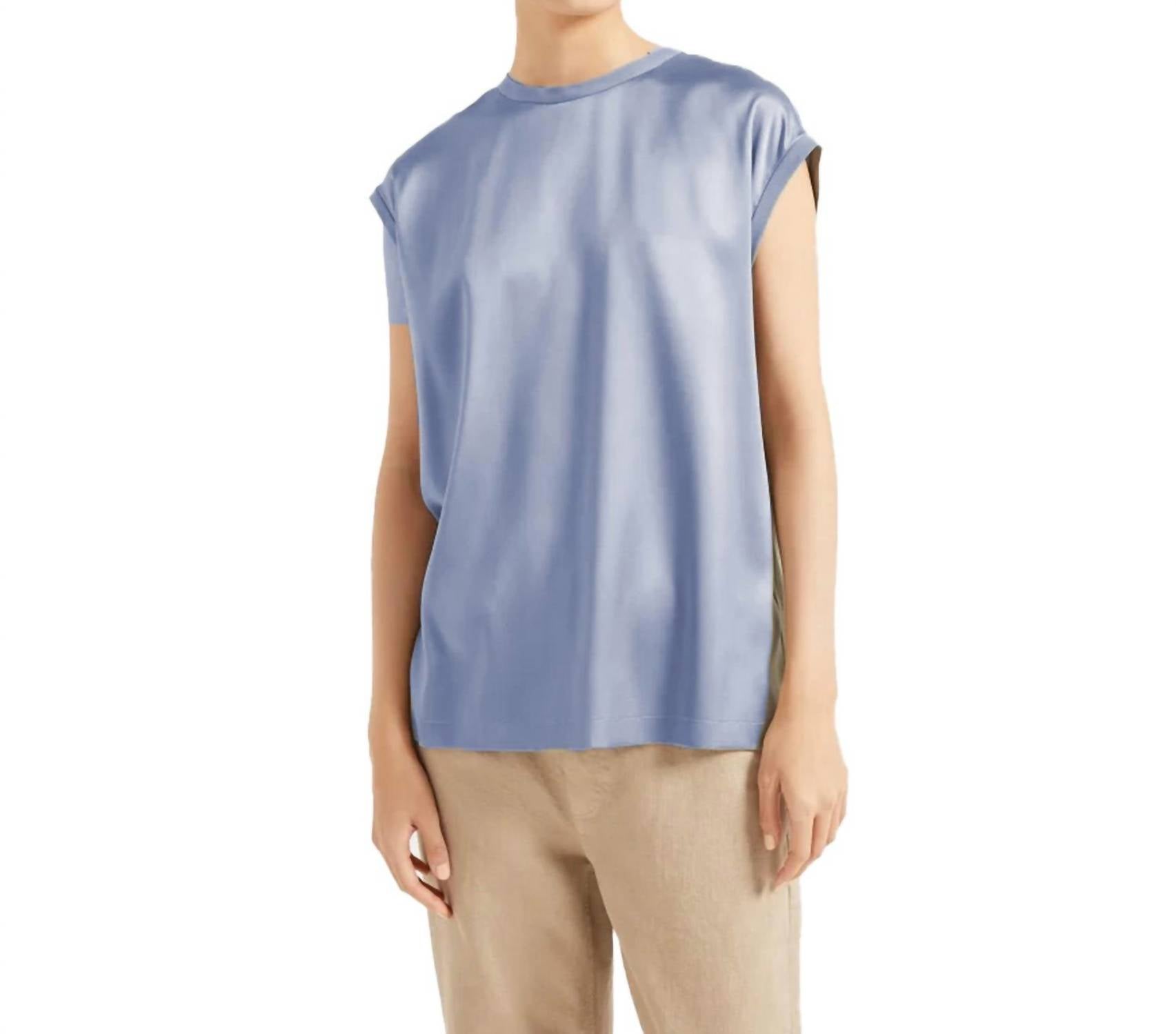 Brunello Cucinelli - Short Sleeve Silk Top