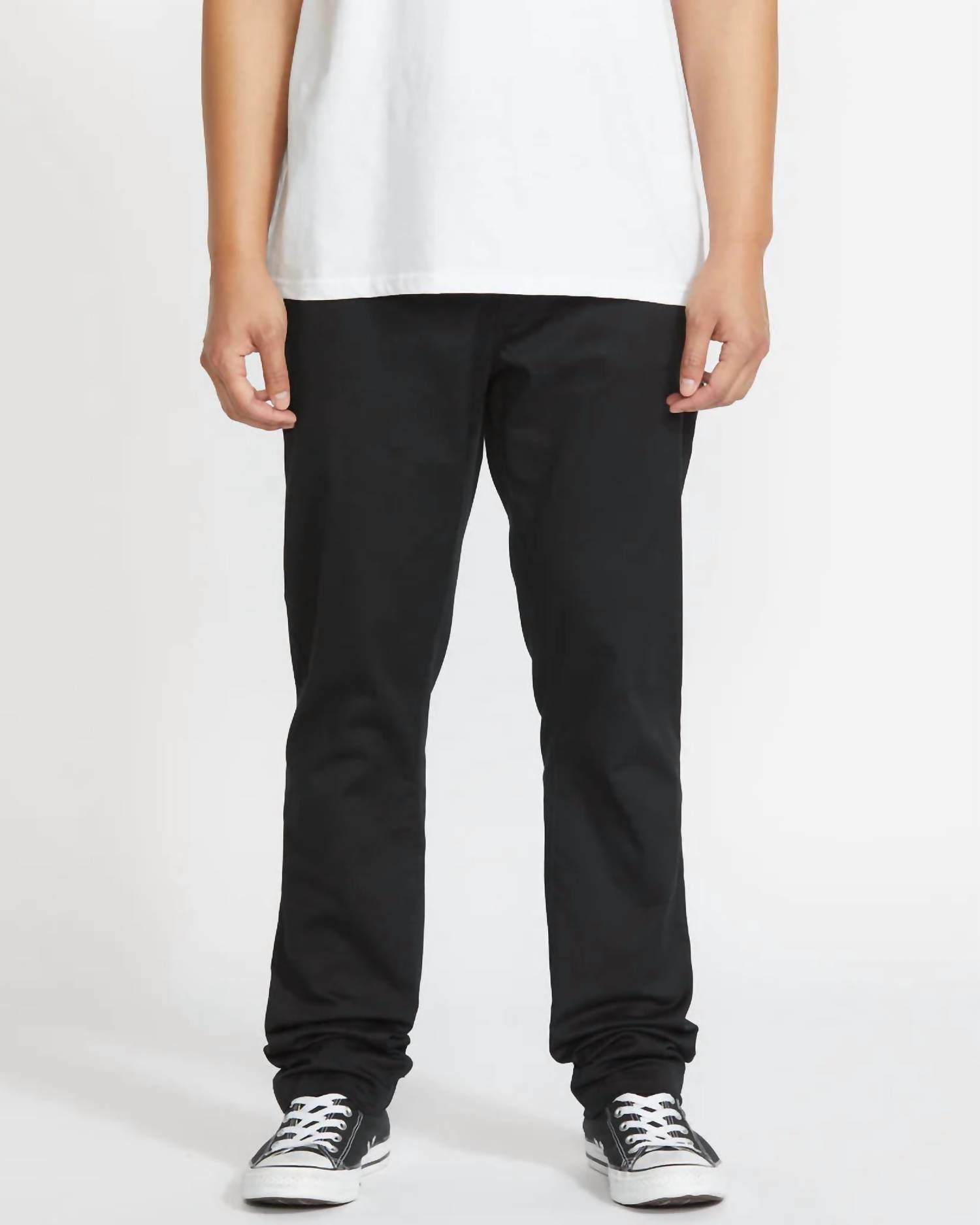 VOLCOM Frickin Slim Stretch Pants in black - men's pants