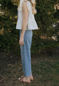 Just Black Denim - Nautical Wide Leg Jeans