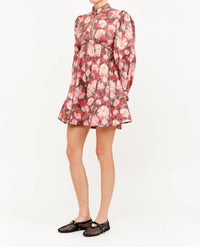 Sofie the Label Portia Floral Open Back Mini Dress in multi - women's dress - alternate view