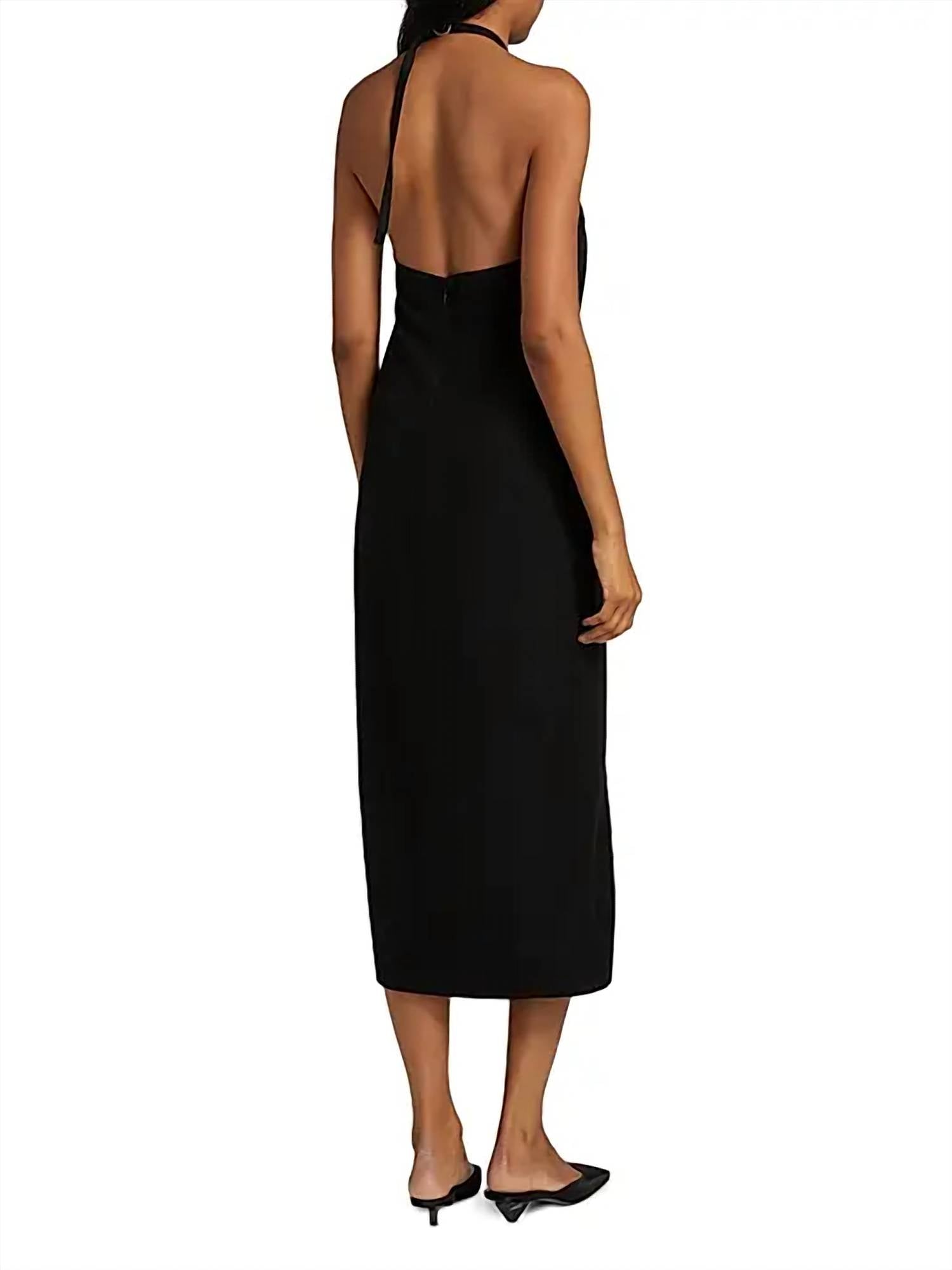 Vince - Apron Halter Sleeveless Midi Dress