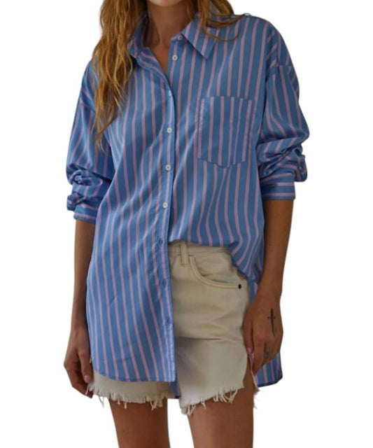 By Together - Lagoon Striped Shirt