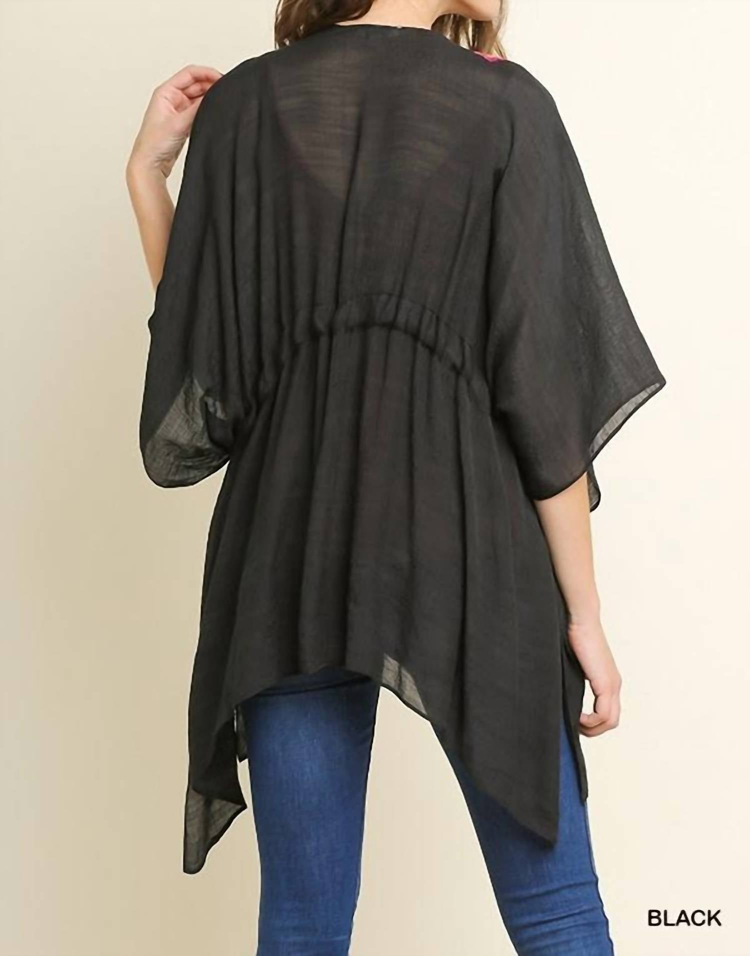 Umgee - Floral Embroided Kimono