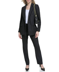 Karl Lagerfeld - Frayed Edge Detail Tweed Blazer