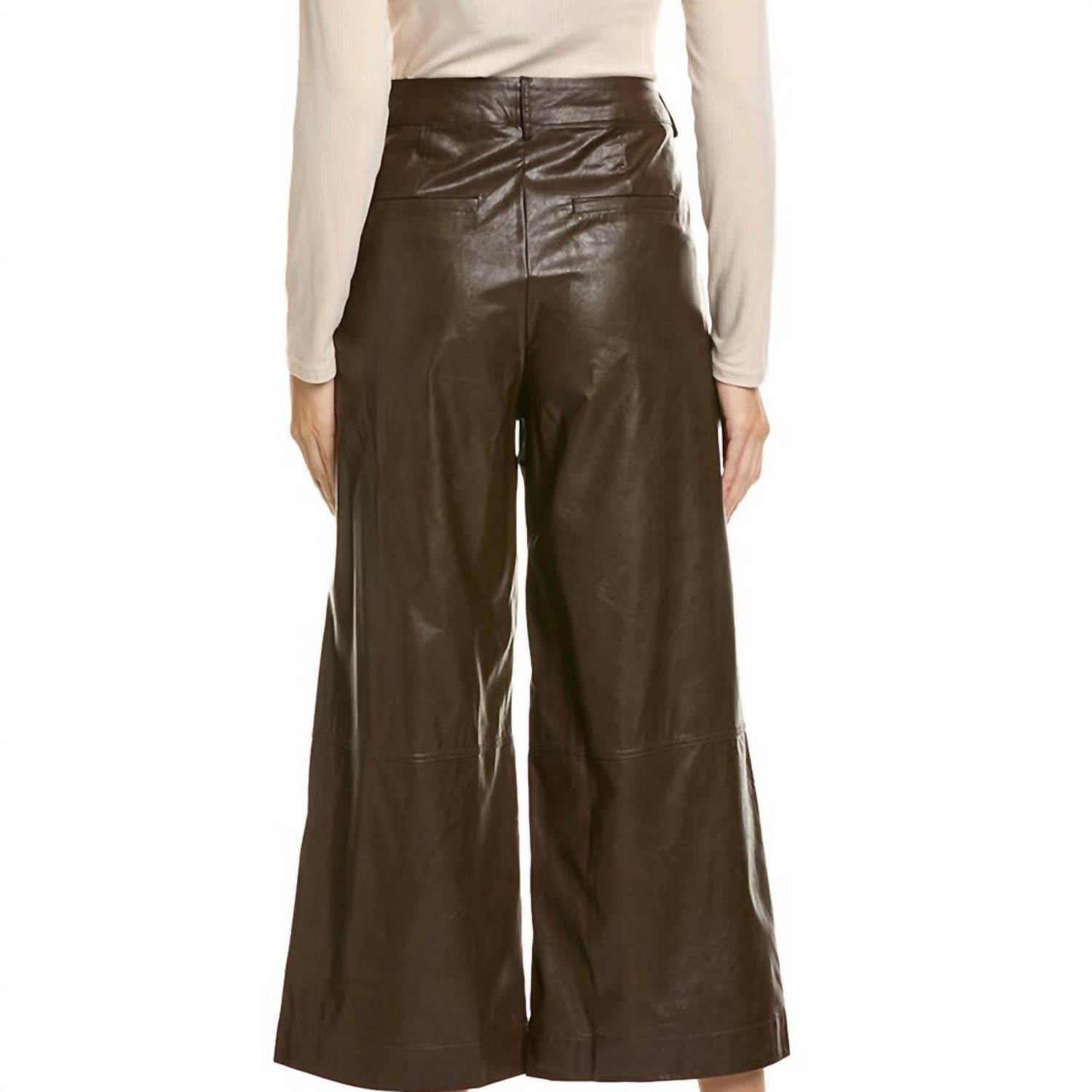 Tyler Boe - Rebecca Pleather Crop Pants