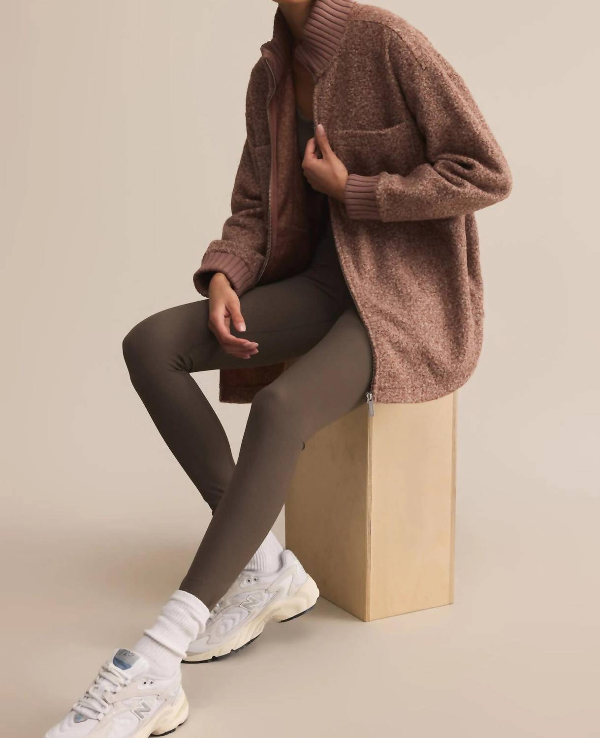 Z Supply Downhill Collared Jacket in coconut - women's jacket - view 4