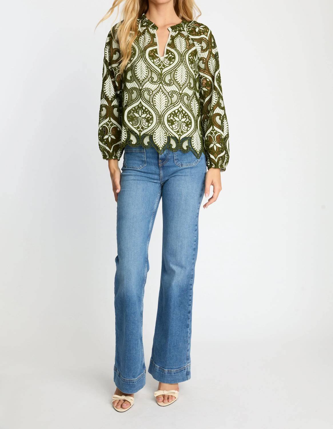 Caballero - Miki Scalloped Hem Top