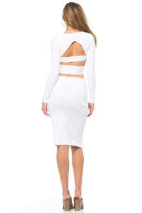 Kendall + Kylie - Compact Long Sleeve Crop Top