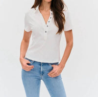 Six/Fifty - Simone Ribbed Polo Shirt