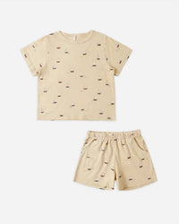 Rylee + Cru - Short Sleeve Top And Short Play Set