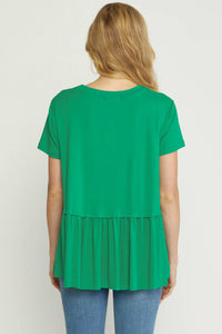 Entro - Short Sleeve Tiered Top