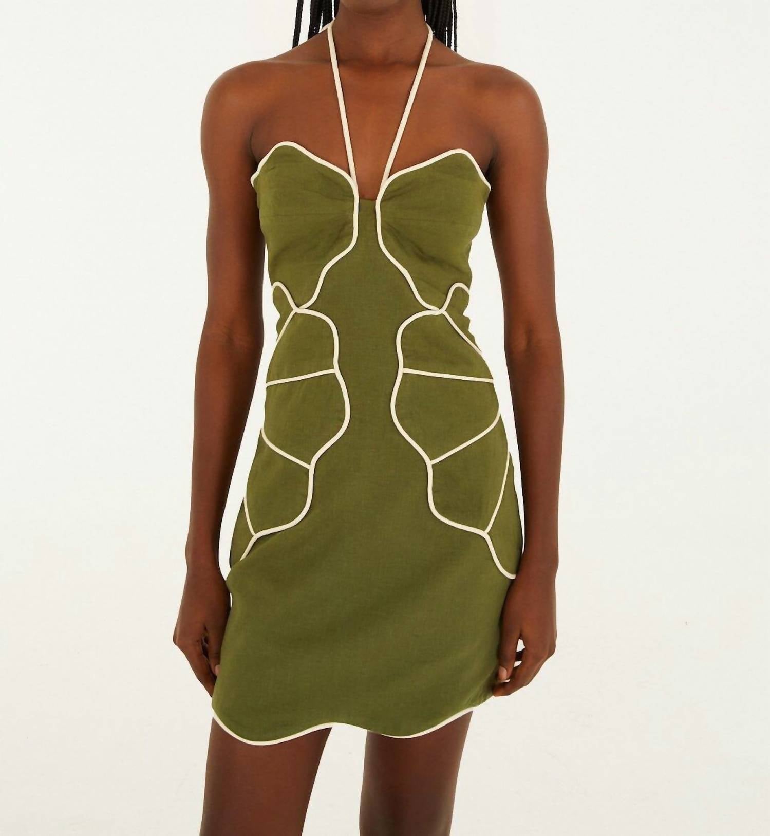 Farm Rio - Wavy Cutouts Mini Dress
