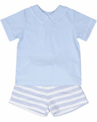 The Oaks Apparel - Boy's John Stripe Short Set