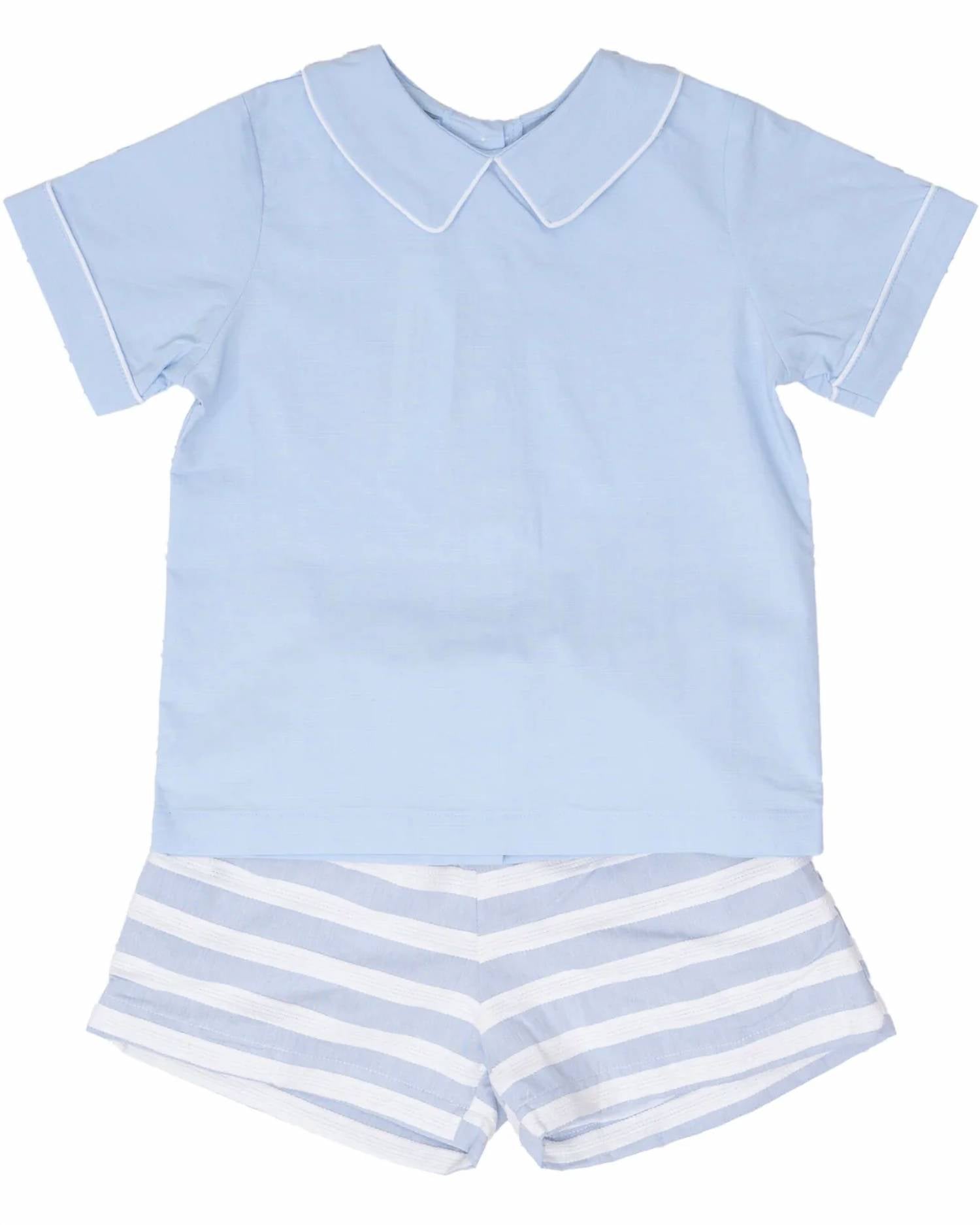 The Oaks Apparel - Boy's John Stripe Short Set