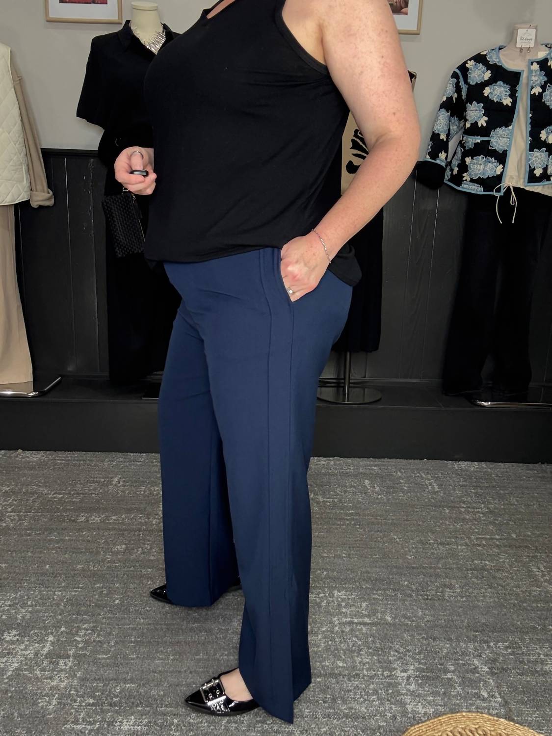 Before You Collection - Wide Leg Side Slit Pants