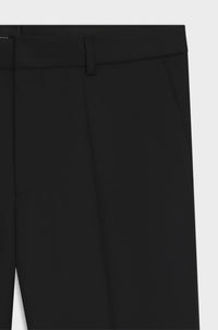 Hugo Boss Regular-fit Virgin-wool Serge Trousers in black - men's pants - view 5