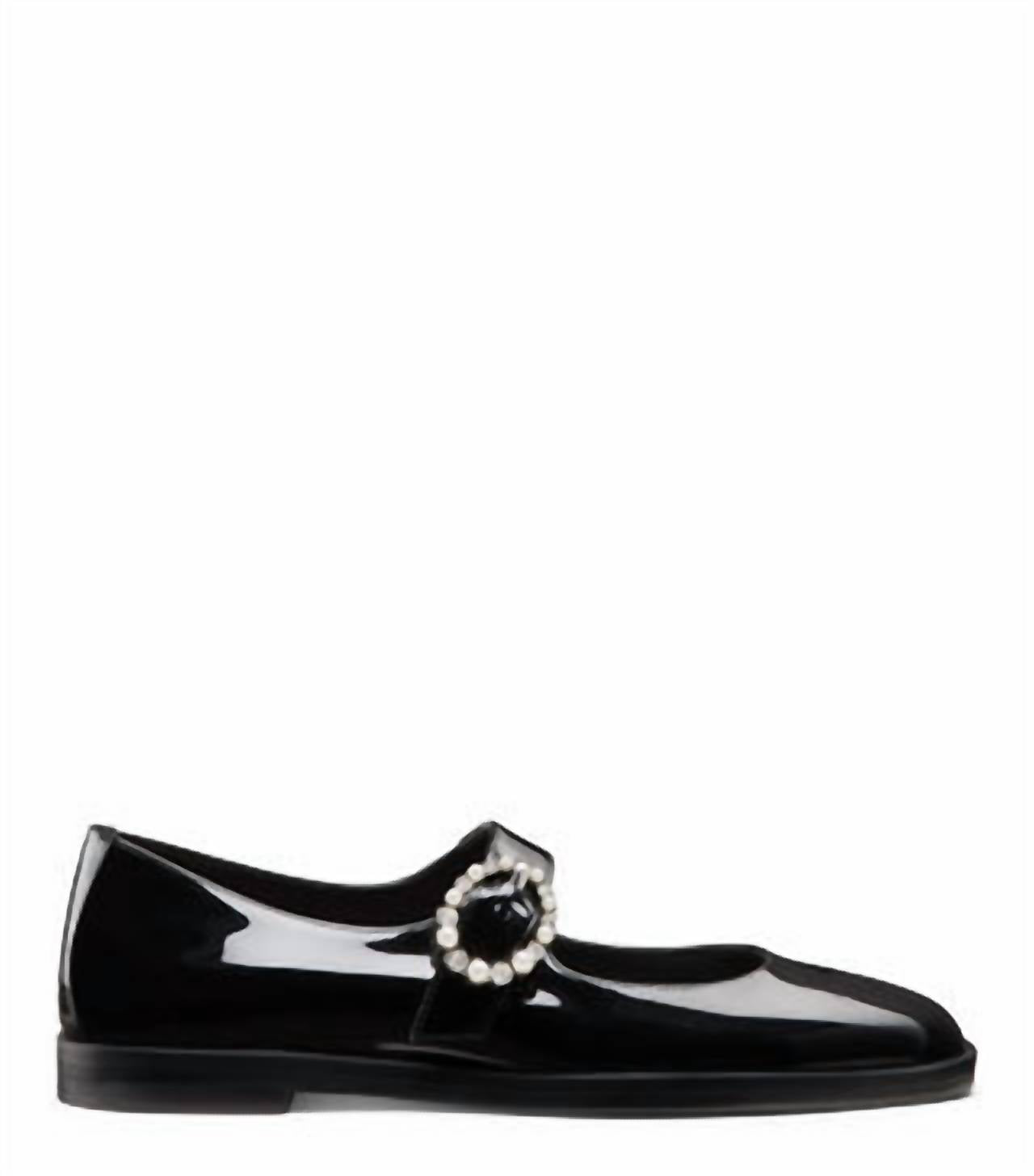 Stuart Weitzman - Women's Loralei Crystal Mary Jane Flats