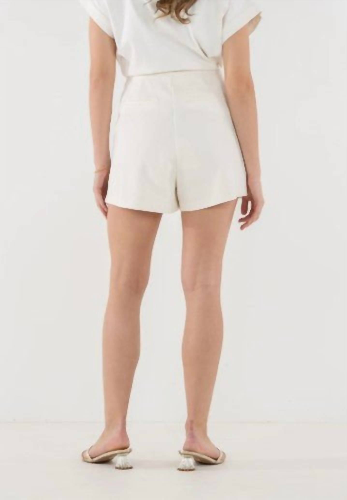 Emily McCarthy Saylor Short in white - women's shorts - alternate view