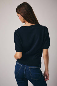Sunday Edition - Heartini Graphic Short Sleeve Knit Sweater