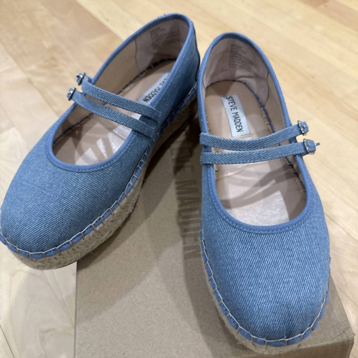 STEVE MADDEN Women's Brinn Denim Fab Platform Shoe - women's flats - view 6
