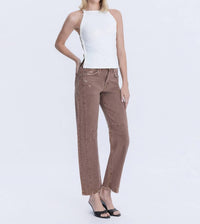 Flying Monkey - High Rise Ankle Barrel Leg Jeans
