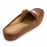 Andrea - Women's Semi-closed With Front Buckle Clog