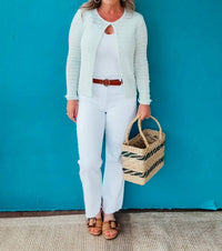 Sunday Edition - Iris Long Sleeve Button Down Cardigan