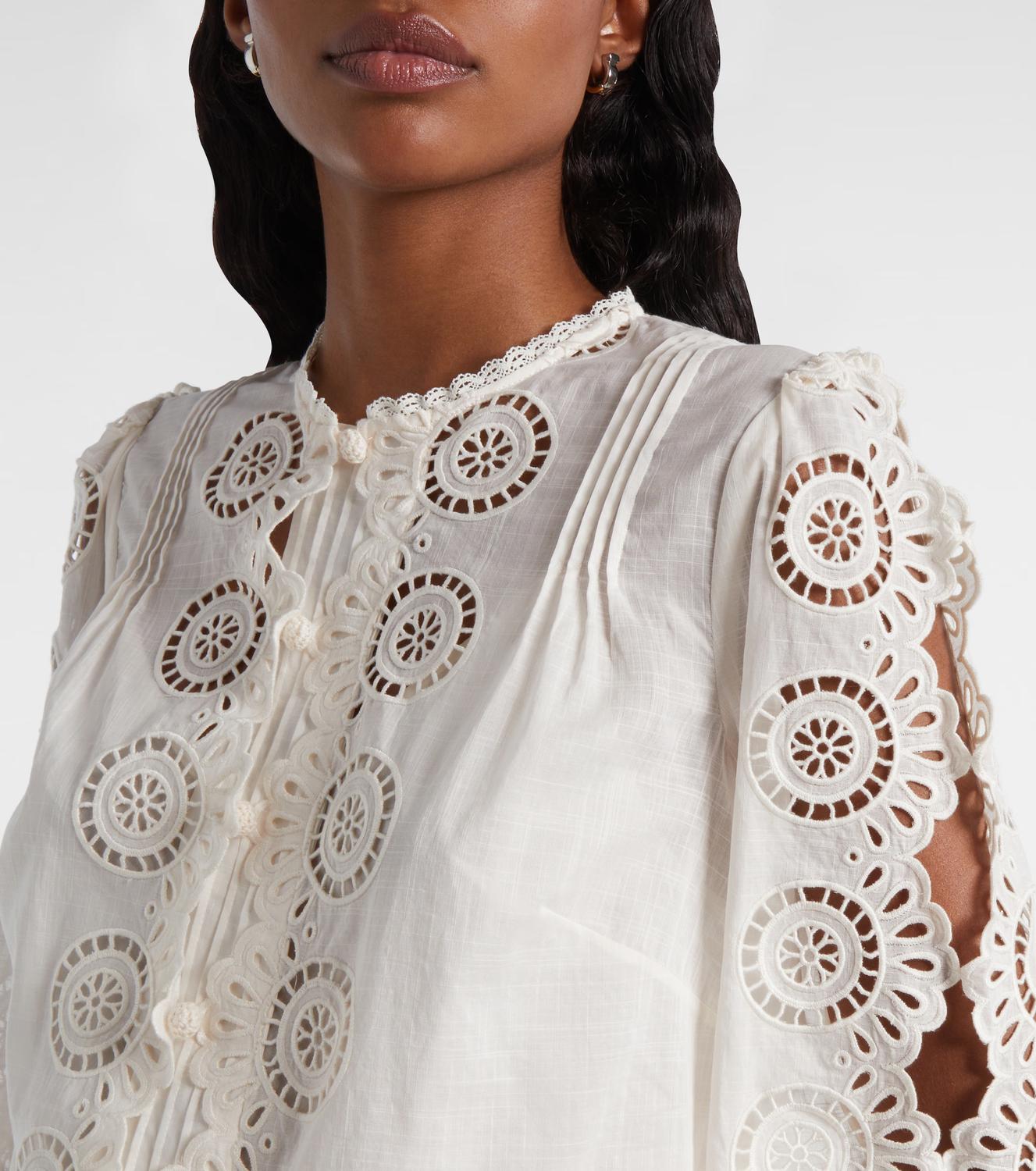 Zimmermann - Lucky Embroidered Blouse