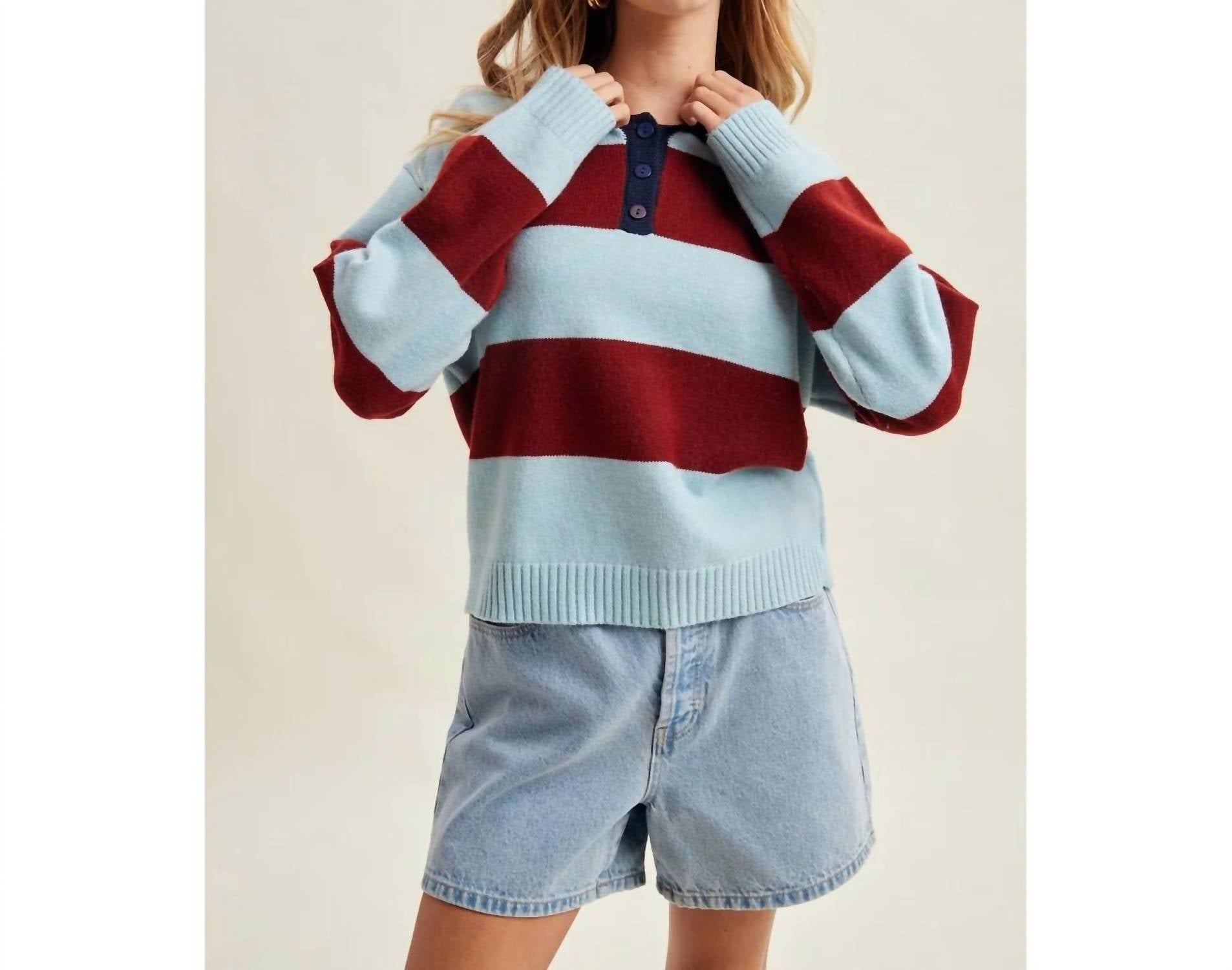 Wishlist - COLORBLOCK STRIPED SWEATER