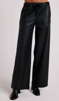 Bella Dahl - Coated Faux Leather Wide Leg Pant