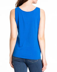 Multiples - Marine Double Scoop Neck Sleeveless Fitted Tank Top
