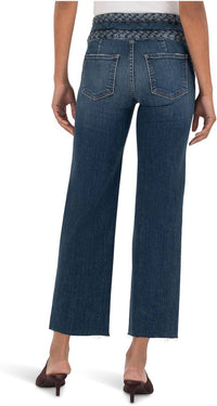Kut From The Kloth - Charlotte High Rise Wide Waistband With Braid Jean