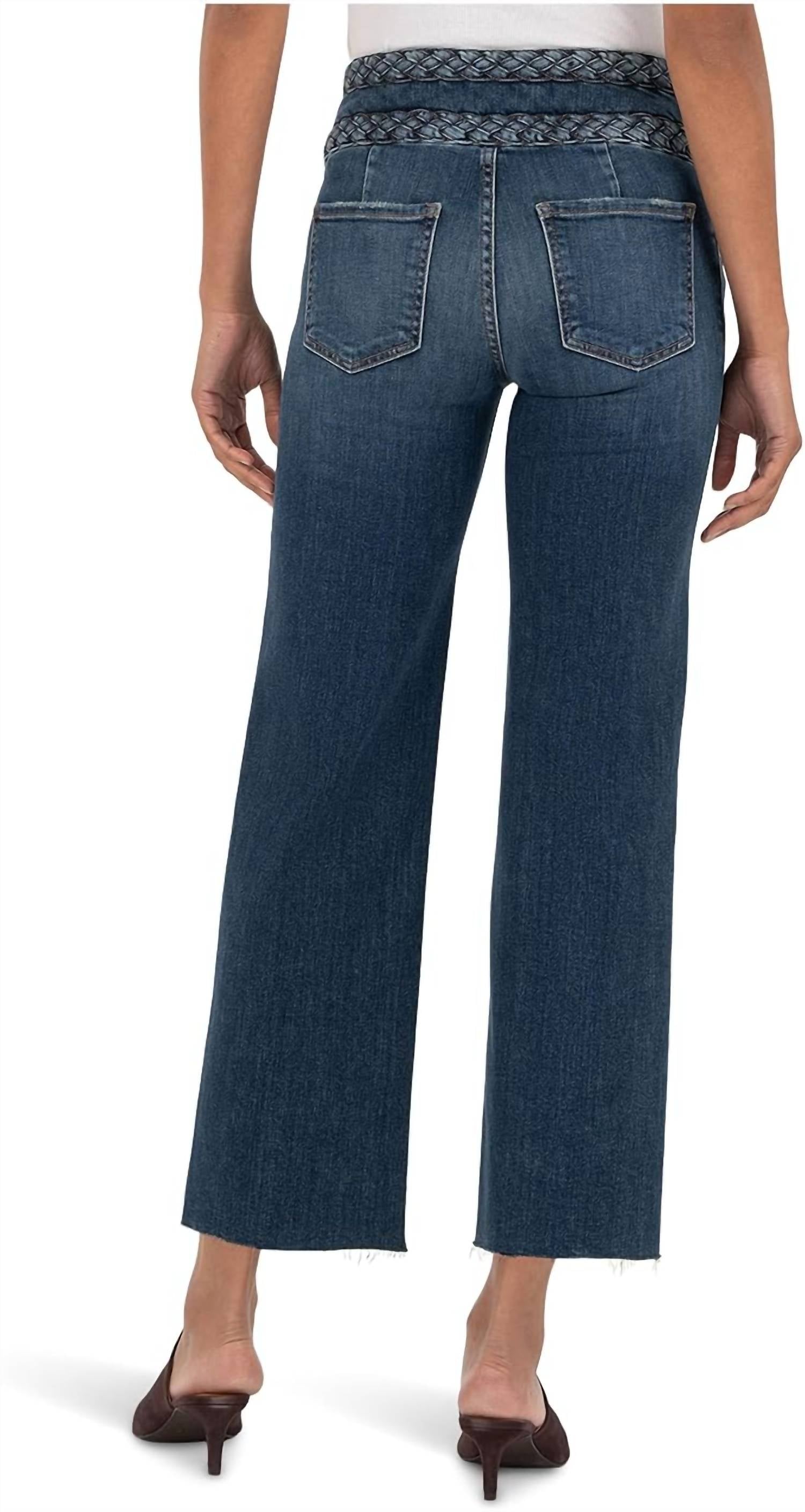 Kut From The Kloth - Charlotte High Rise Wide Waistband With Braid Jean