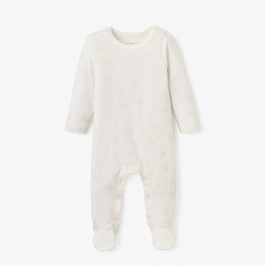 Elegant Baby - Baby's Printed Elephant Cotton Footie