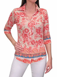 David Cline - Nectar Crushed Three Quarter Sleeve Polo Shirt