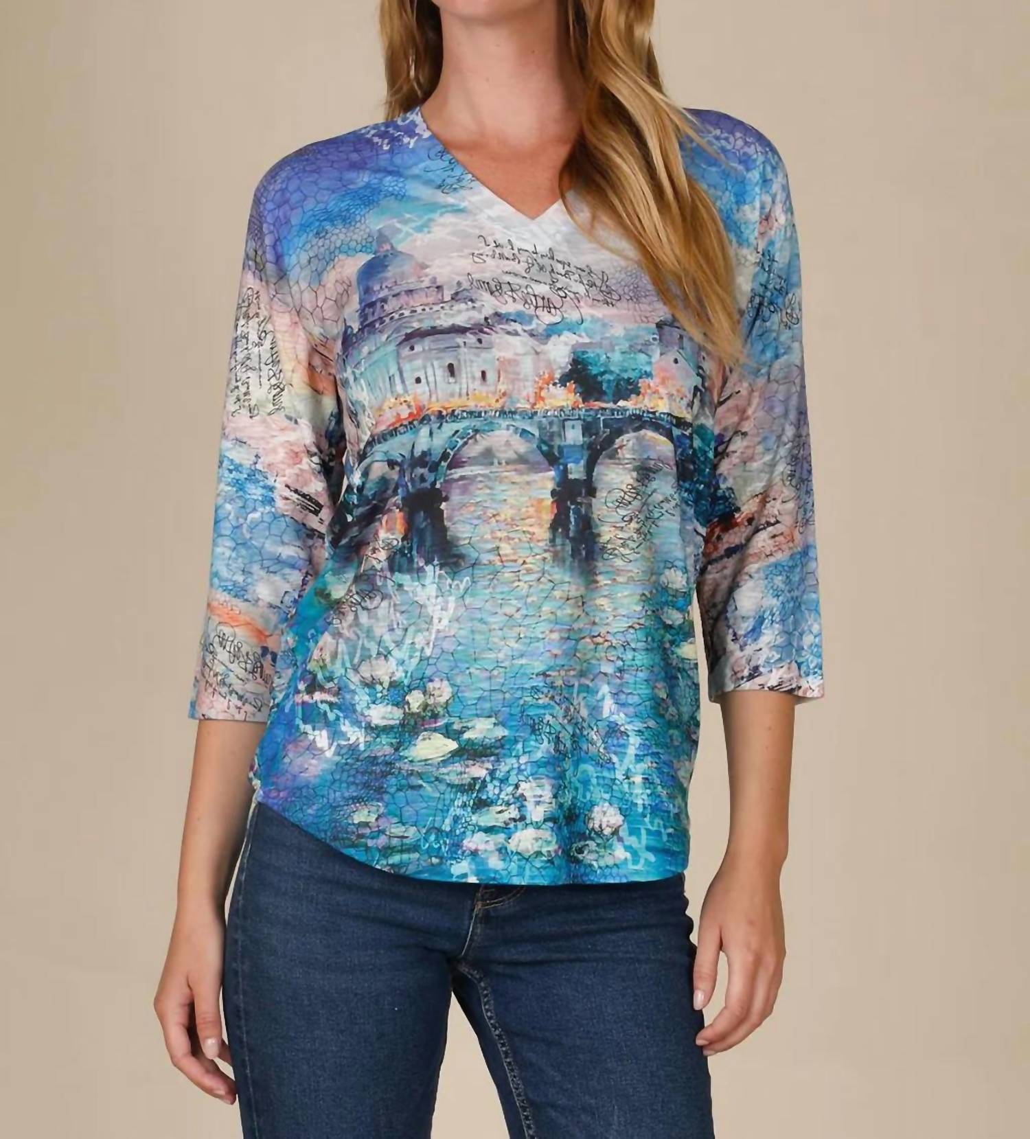Inoah - V Neck Knit Top