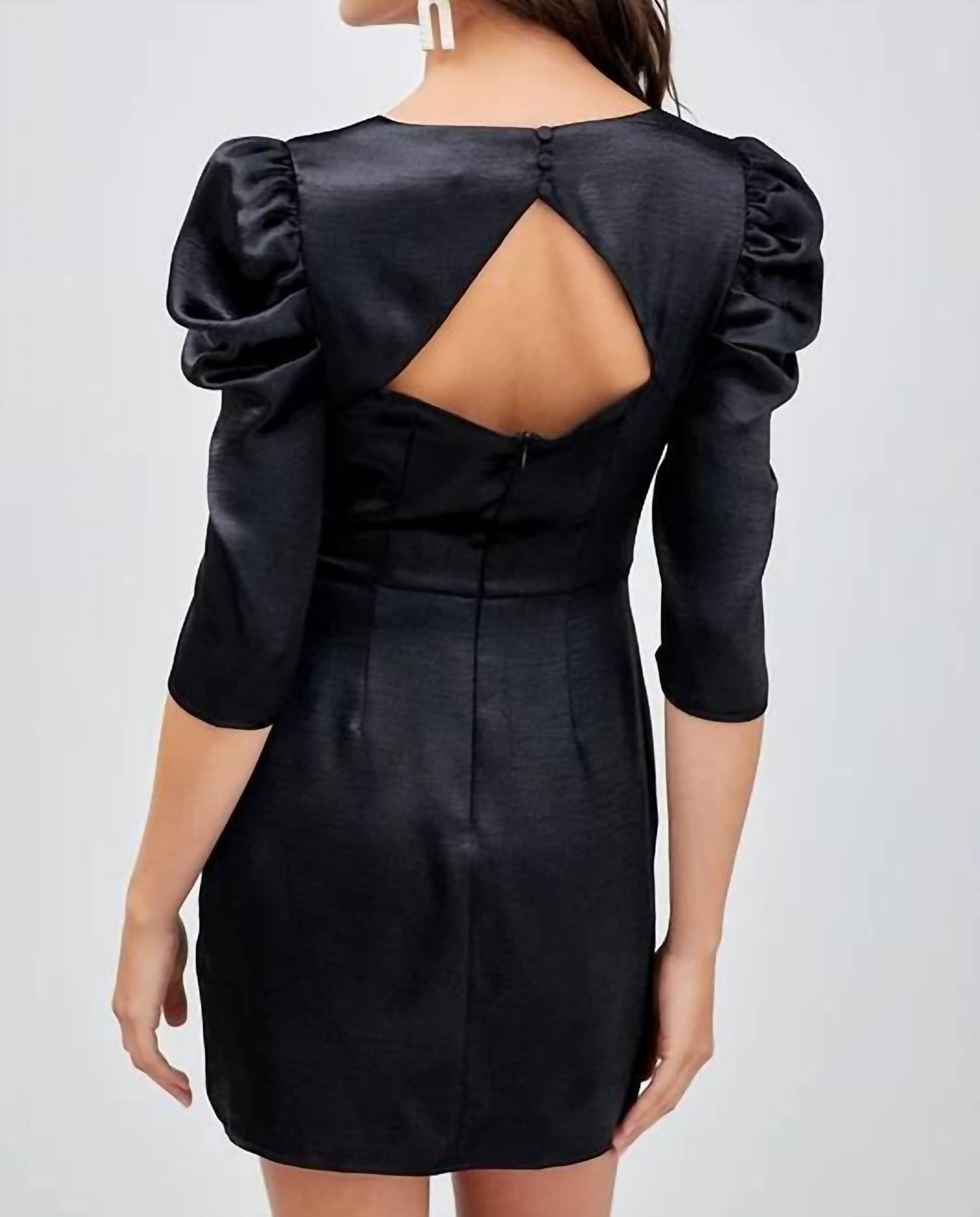 Dobe - Drape Front Mini Dress