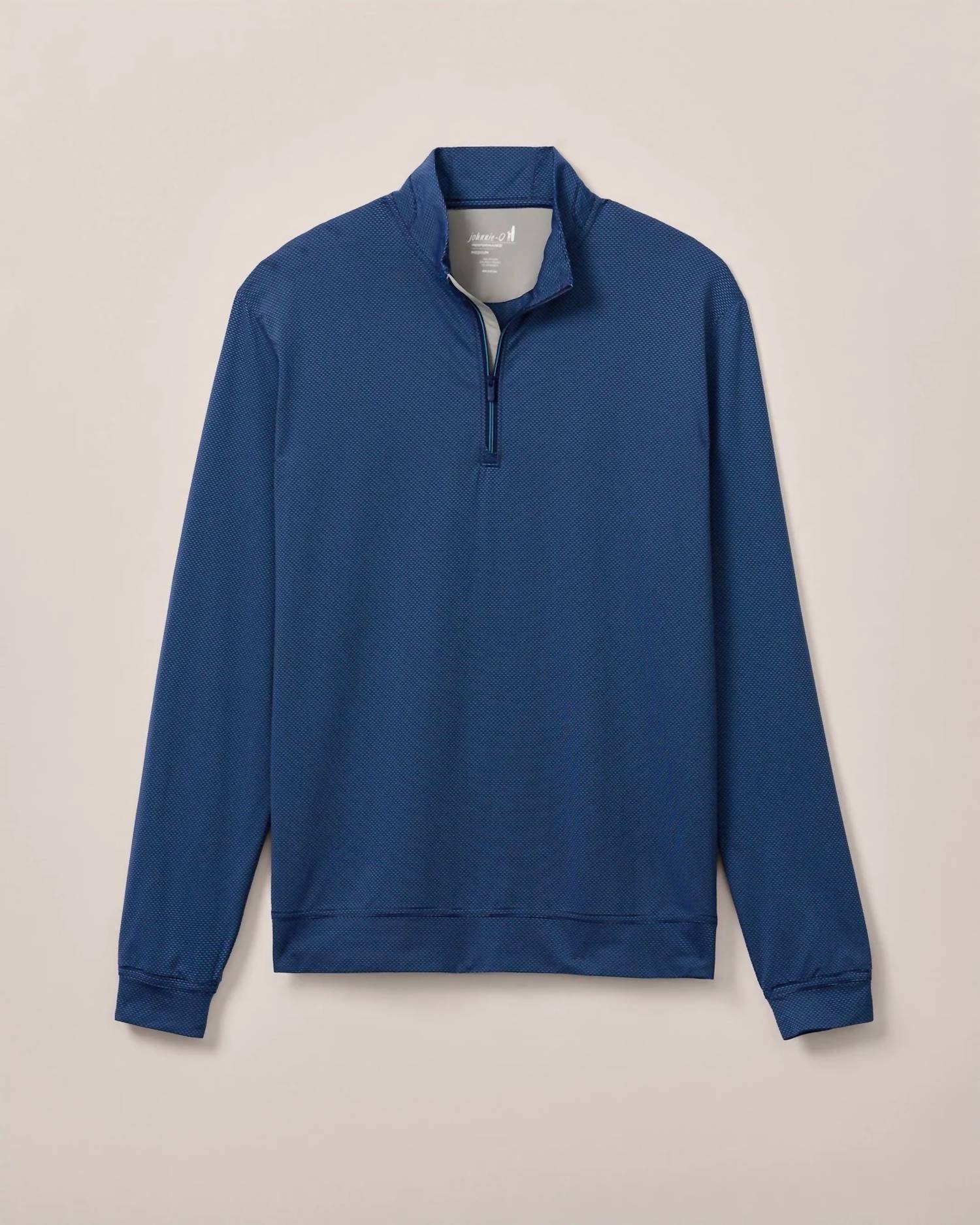 JOHNNIE-O Jamie 1/4 Zip Pullover Sweater in navy mahalo - men's sweater - alternate view