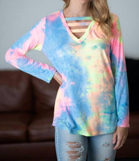 Shirley Stone - Tie Dye Strappy Top