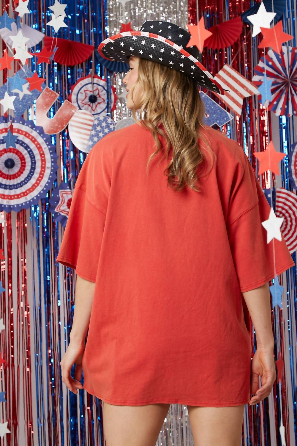Fantastic Fawn - American Acid Washed Cotton Tee Dress