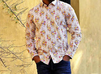 Eight X - Stripe Floral Button Down Shirt