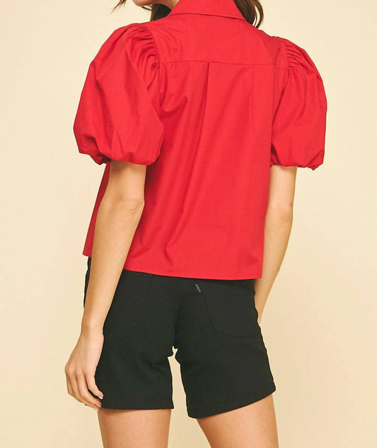 Pinch - Clem Puff Sleeve Top