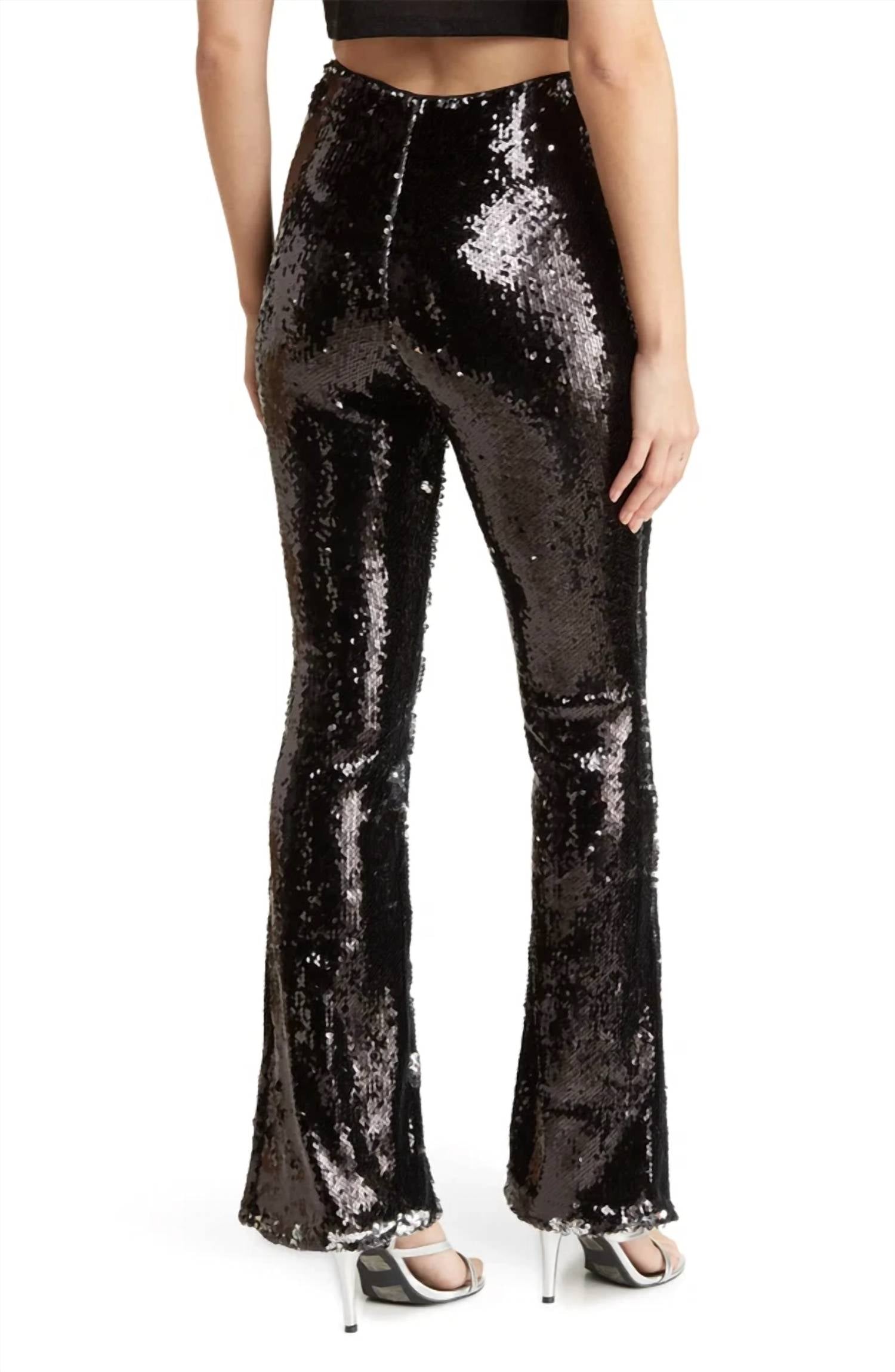 Topshop - Sequin Flare Trousers