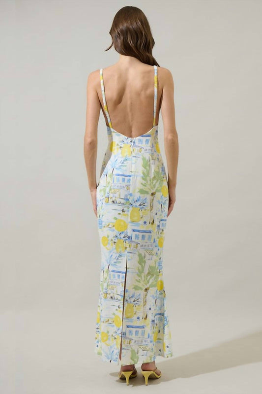 Sugarlips - Amalfi Coast Mizie Open Back Maxi Dress