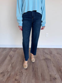 DAZE Zuri High Rise Ankle Jeans in dark wash - women's jeans