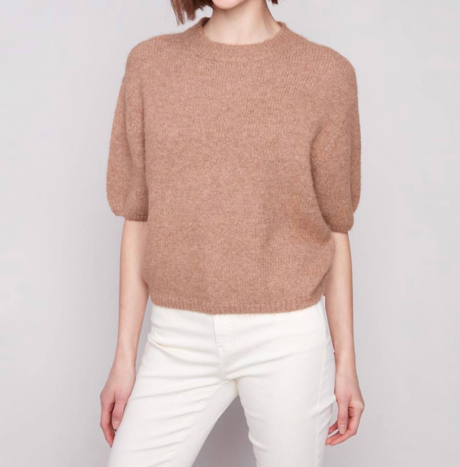 Charlie B - Balloon Elbow Sleeve Knit Sweater
